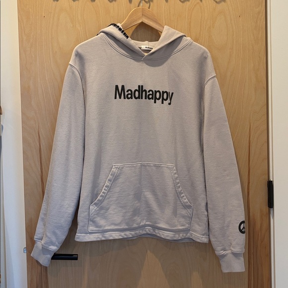 Madhappy Women’s Hoodie Grey Black Universal Sweatshirt Size Small - Picture 2 of 8
